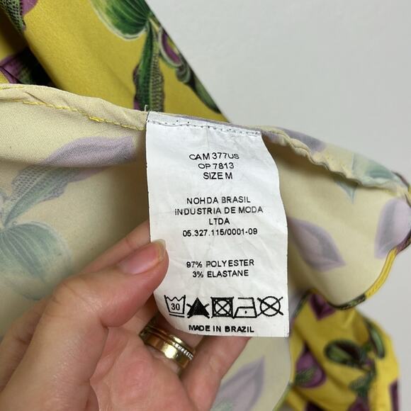 PatBO Yellow Floral Wrap Blouse - Picture 6 of 7
